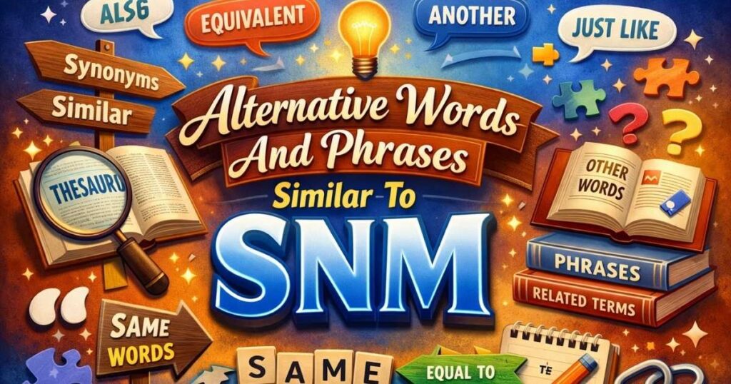 Alternative Words And Phrases Similar To SNM