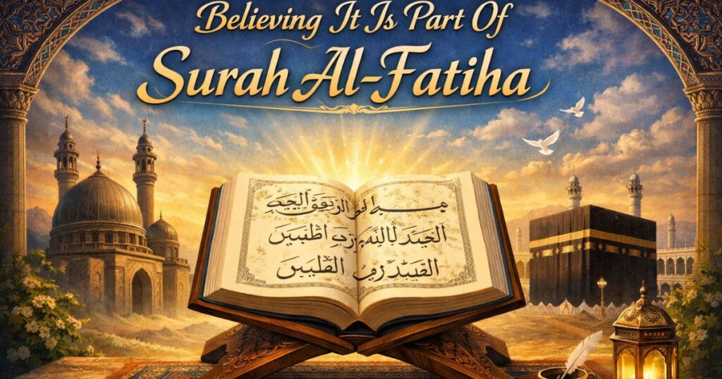 Believing It Is Part Of Surah Al-Fatiha