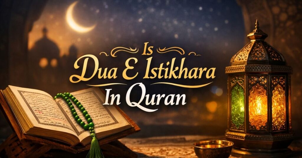 Is Dua E Istikhara In Quran