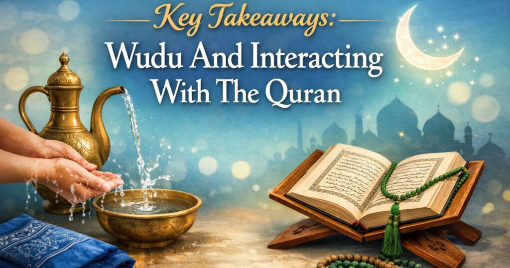 Key Takeaways: Wudu And Interacting With The Quran