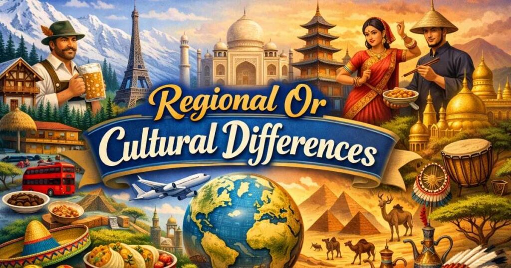 Regional Or Cultural Differences