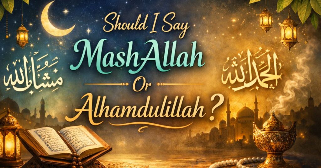 Should I Say MashAllah Or Alhamdulillah