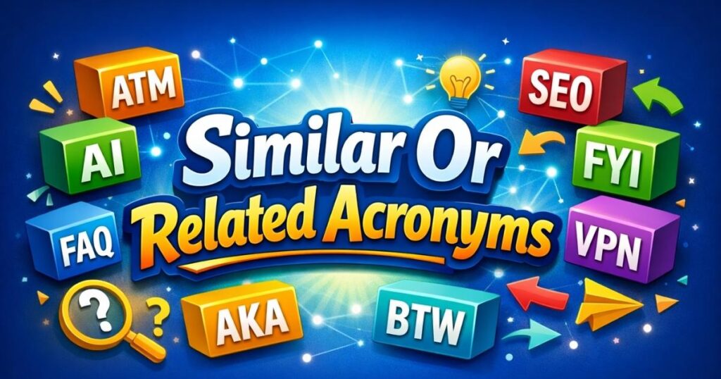 Similar Or Related Acronyms