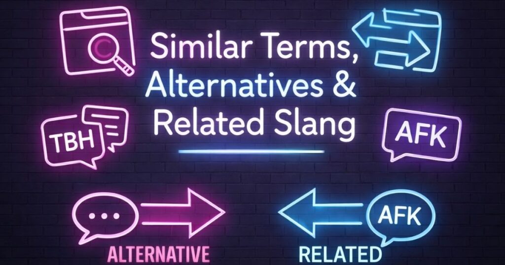 Similar Terms, Alternatives & Related Slang