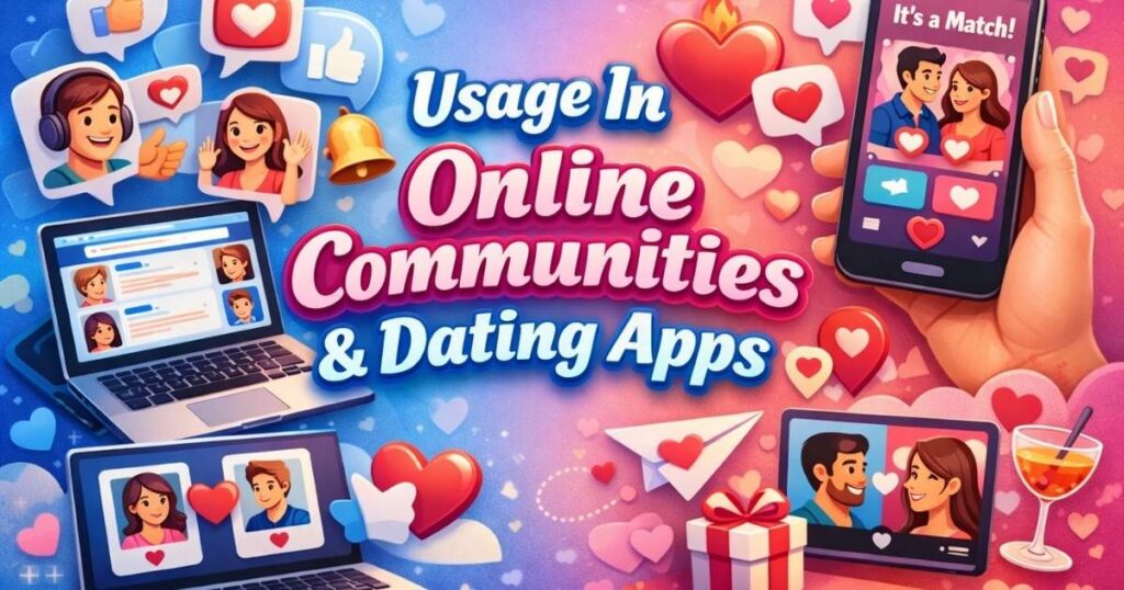 Usage In Online Communities & Dating Apps 