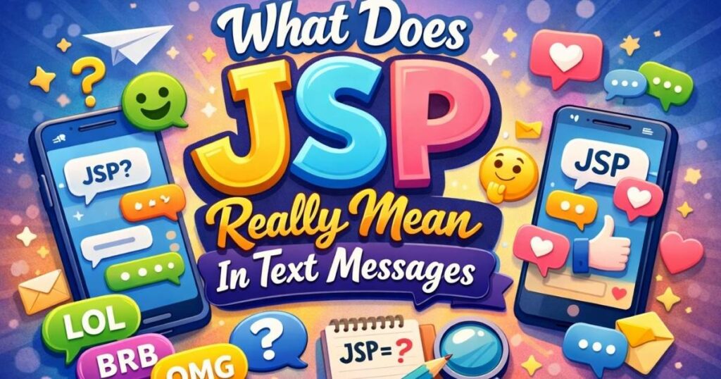 What Does JSP Really Mean In Text Messages