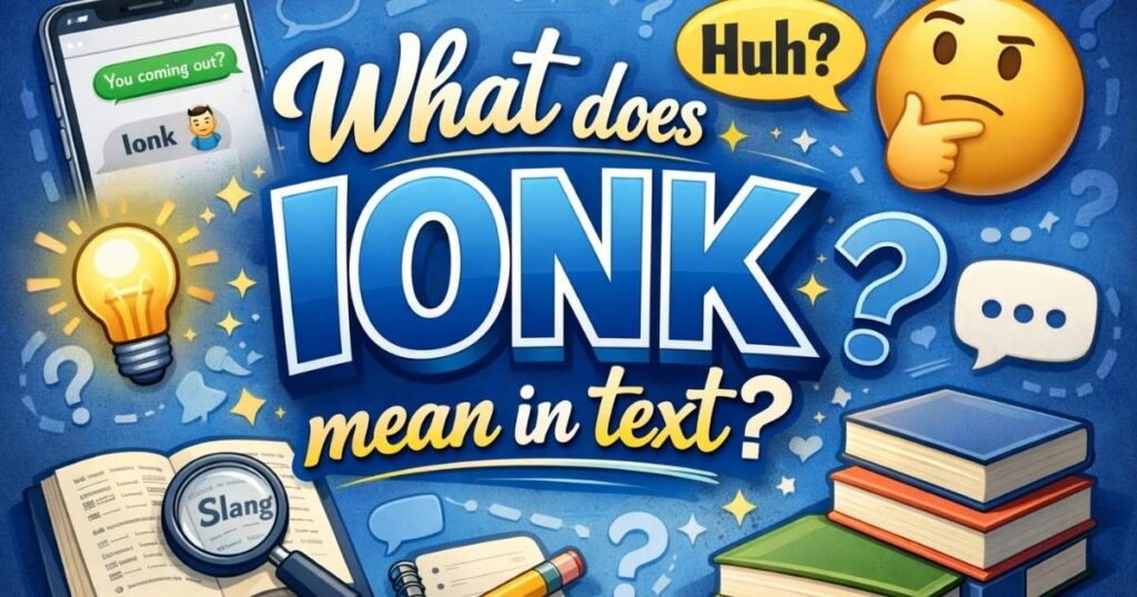 IONK Meaning in Text: Your Ultimate Guide to This Trendy Slang