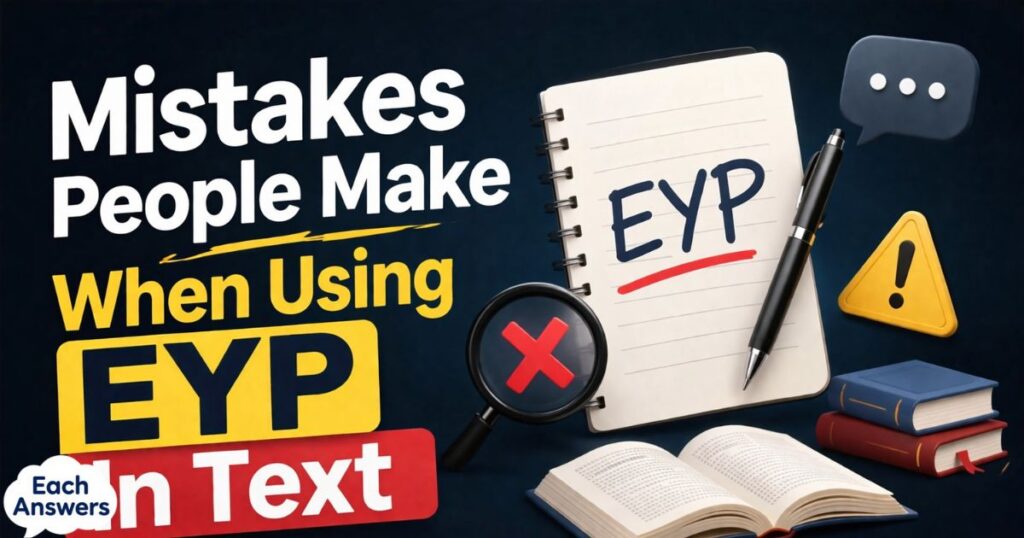 Mistakes People Make When Using EYP In Text