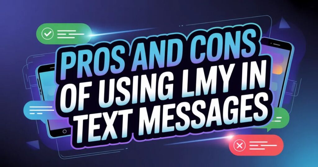 Pros And Cons Of Using LMY In Text Messages
