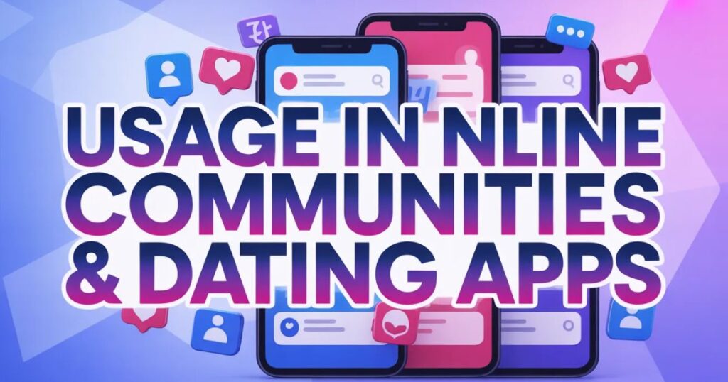 Usage In Online Communities & Dating Apps