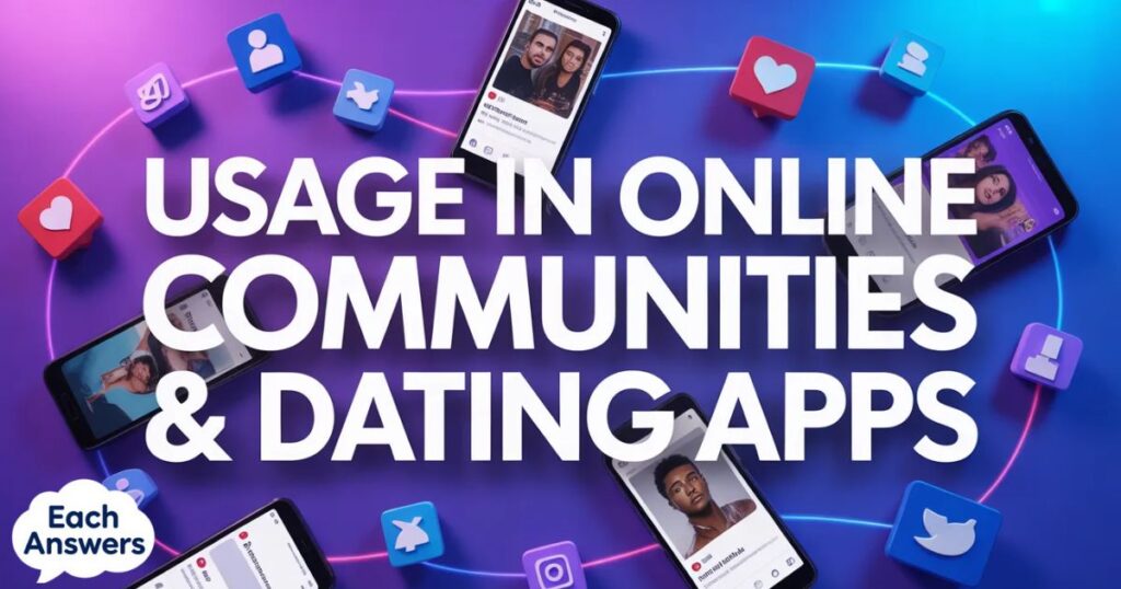 Usage In Online Communities & Dating Apps