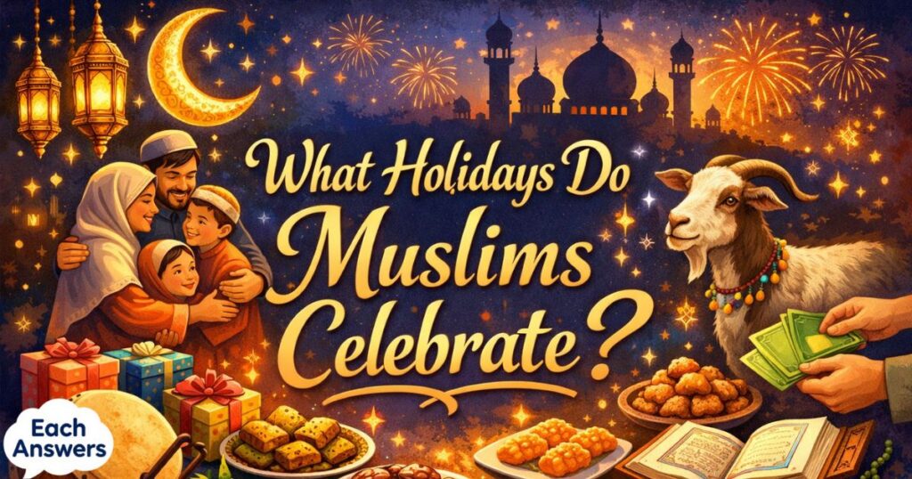 What Holidays Do Muslims Celebrate?