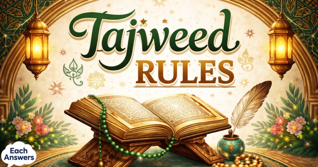 14 Types of Tajweed Rules with Examples (Complete Guide) Perfect Quran Recitation