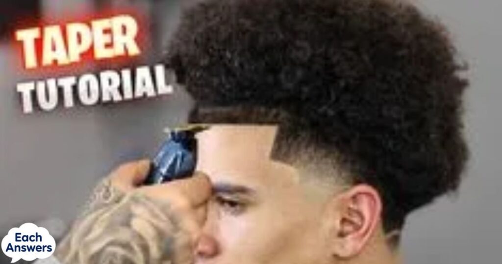 Cropped Afro With A Low Taper