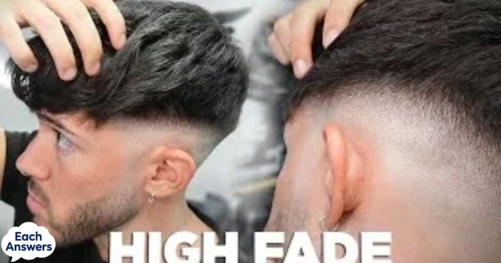High Fade With Tight Curls