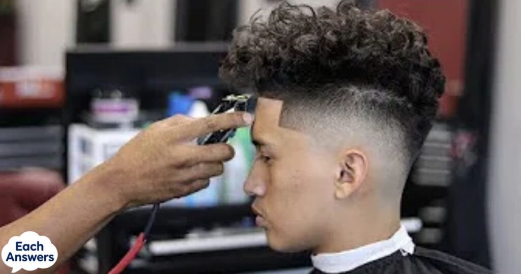 Highlighted Curly Fade