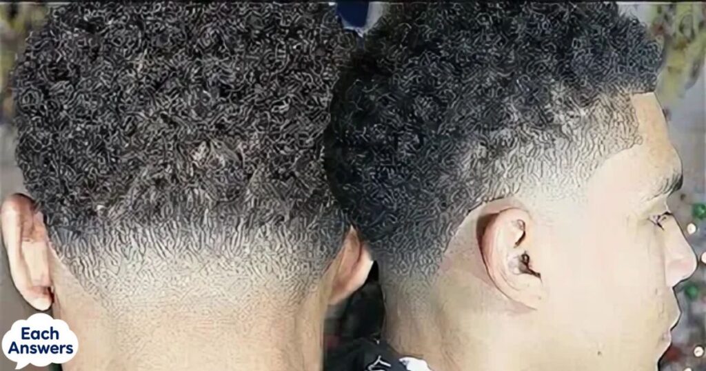 Temple Fade Afro Curls